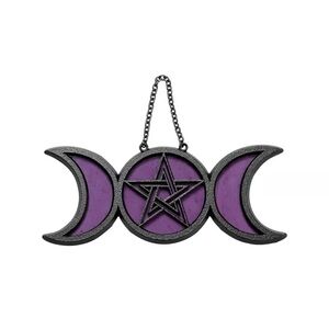 Spirit Halloween Triple Moon Goddess Mystical Arts Moon Phase Witchy Suncatcher